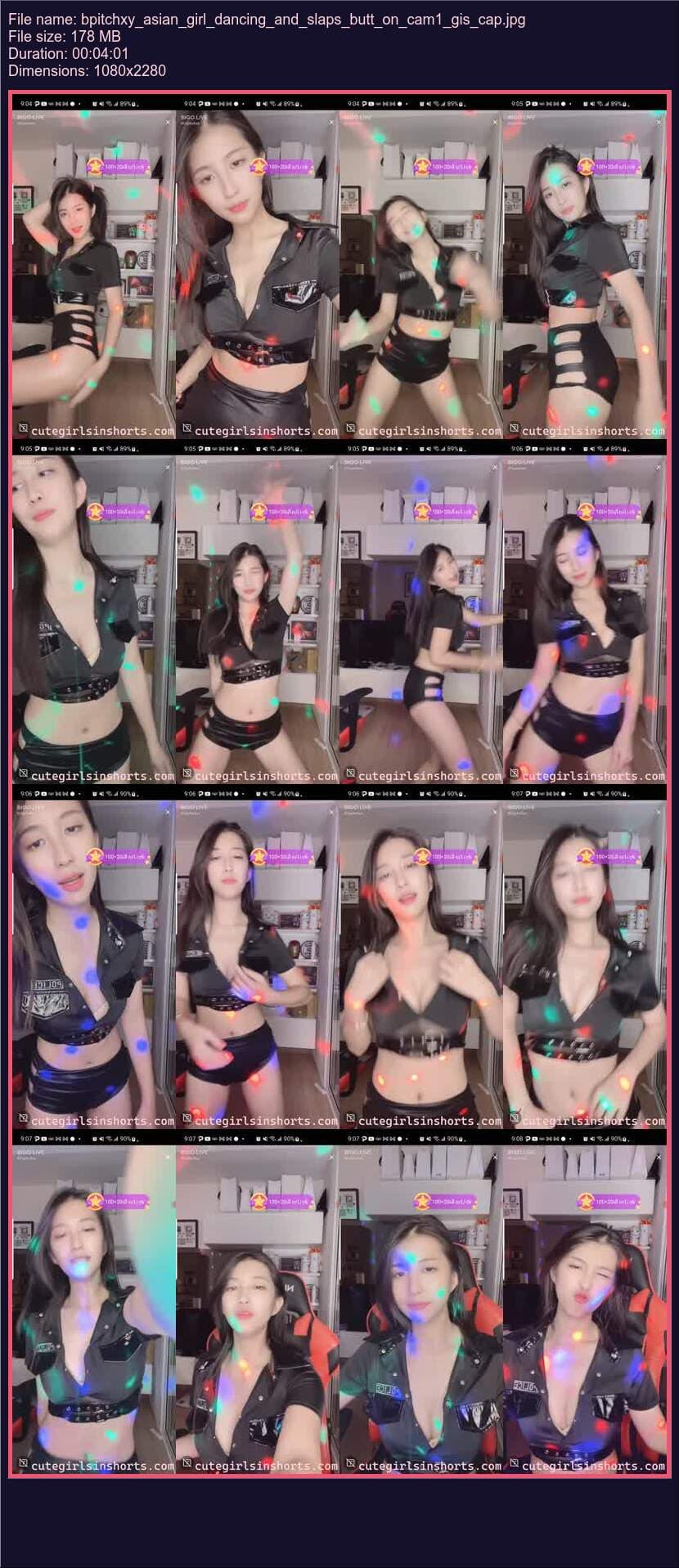 Bpitchxy Asian Girl Dancing And Slaps Butt On Cam 1