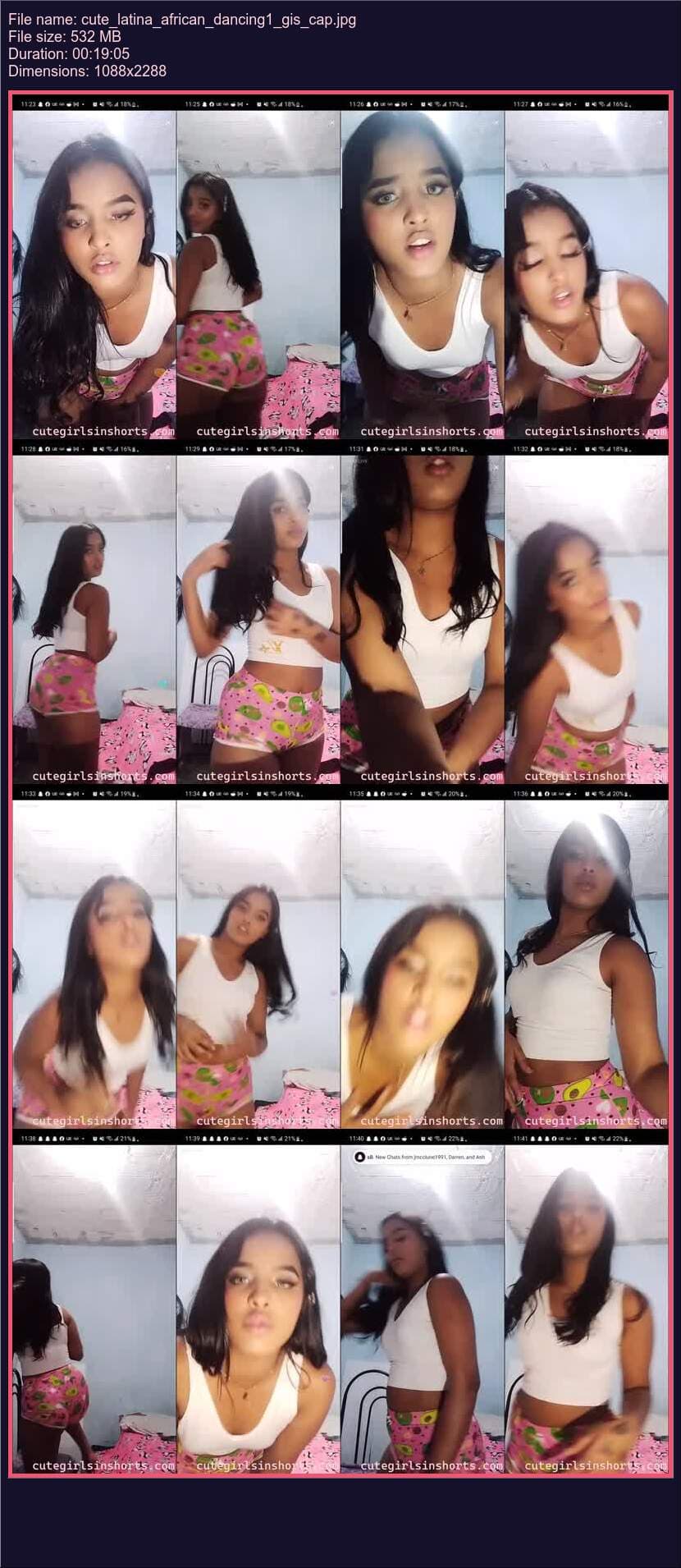 Cute Latina African Dancing 1