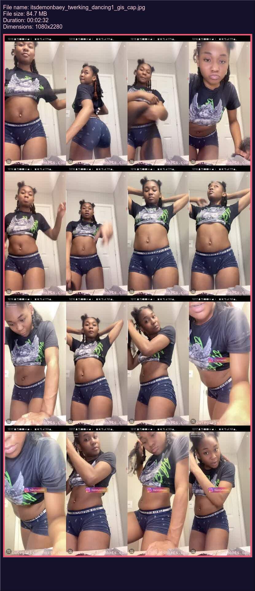 Itsdemonbaey Twerking Dancing 1