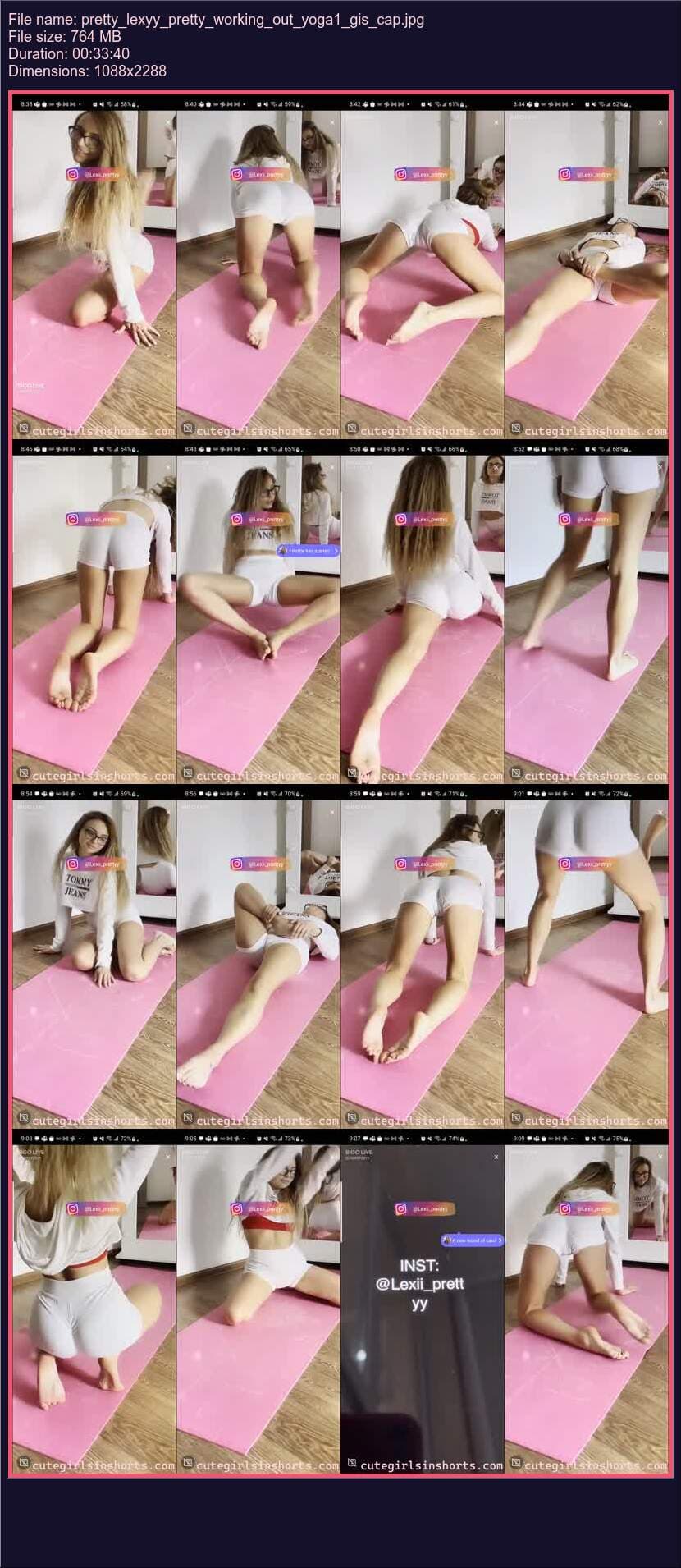 Pretty Lexyy Pretty Working Out Yoga 1