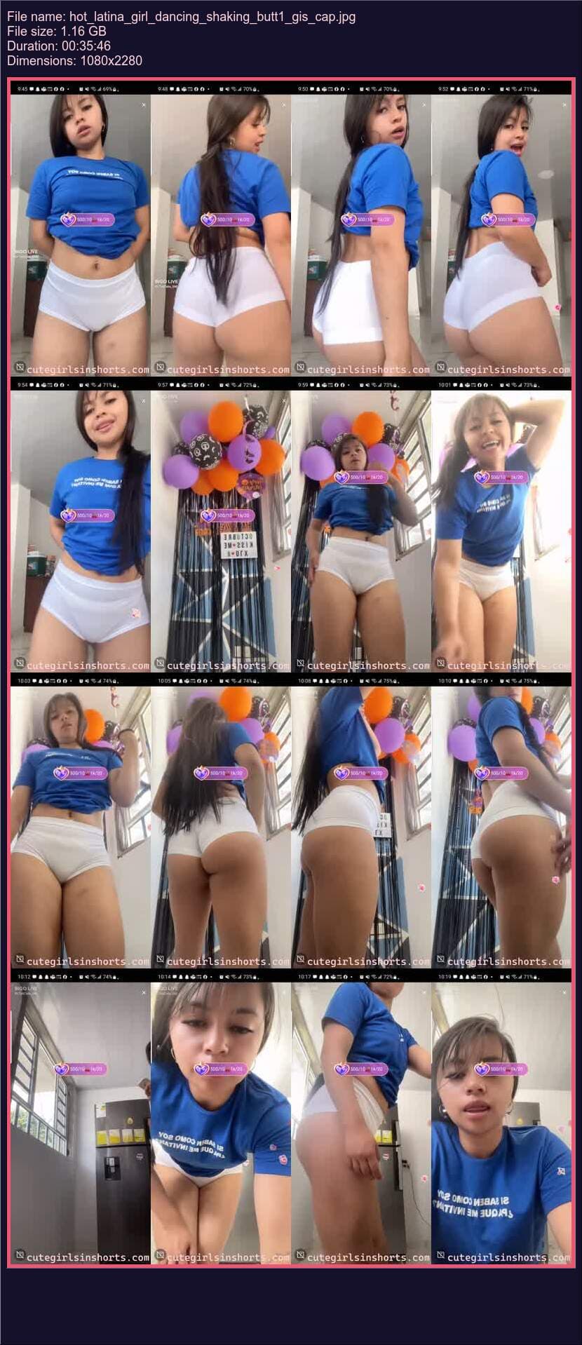 Hot Latina Girl Dancing Shaking Butt 1